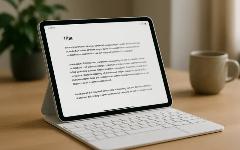 Trasformare il tablet in una workstation: le migliori app per prendere appunti su iPad con tastiera