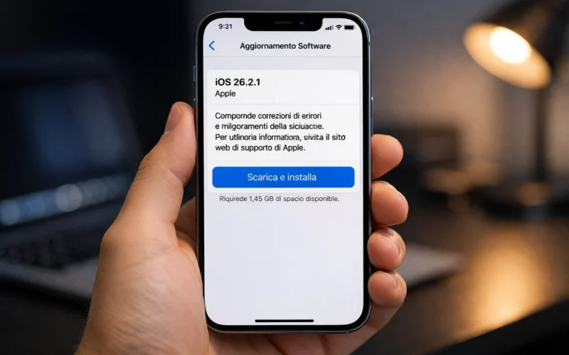 iPhone, spunta la notifica di iOS 26.2.1: ecco perché stavolta non dovresti rimandare l’aggiornamento