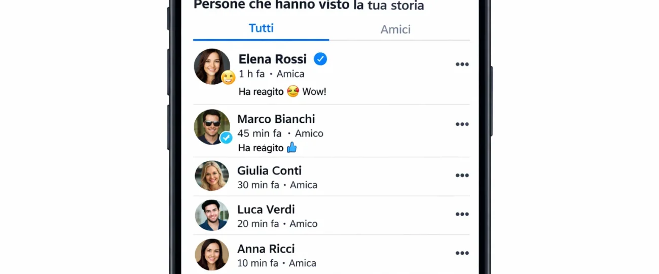 posso vedere chi guarda le mie storie su facebook
