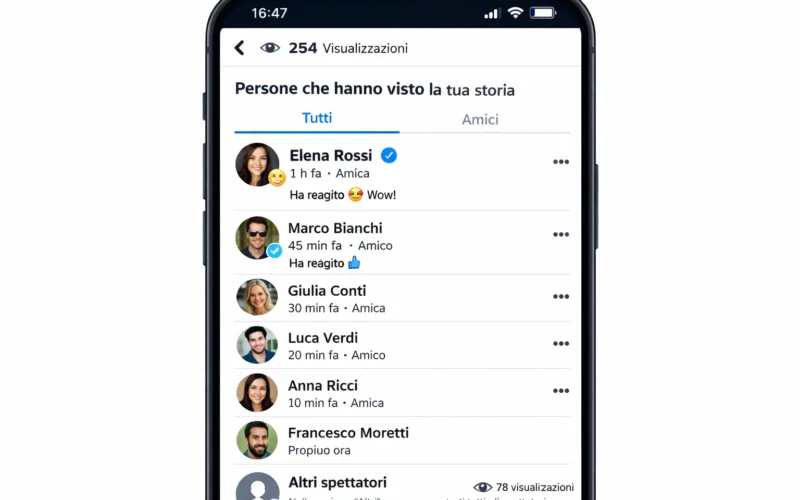 Posso vedere chi guarda le mie storie su Facebook?
